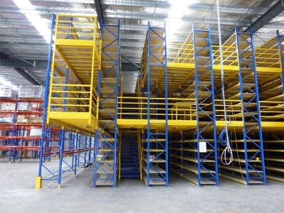 Multi Level Steel Mezzanine Rack for Warehouse Storage Multi Level Steel Mezzanine Rack for Warehouse Storage